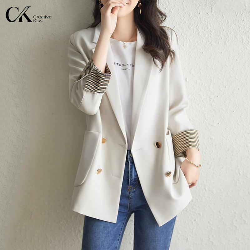 轻奢气质西装外套女2026春秋新款高级感休闲职业装中长款西服套装