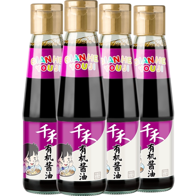 千禾有机酱油210ml瓶装