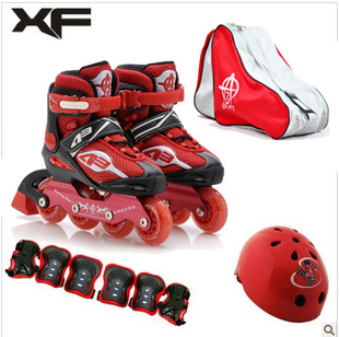 包邮 雄风A3正品溜冰鞋 四岁儿童可调轮滑鞋全套装 成年旱冰鞋男