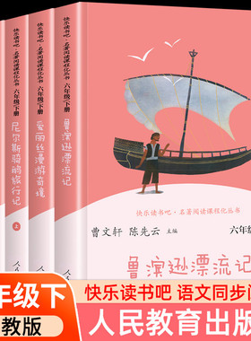 WX快乐读书吧六年级下册全套6册 鲁滨逊漂流记爱丽丝漫游奇境汤姆索亚历险记尼尔斯骑鹅旅行记 6年级下语文课外阅读人民教育出版社