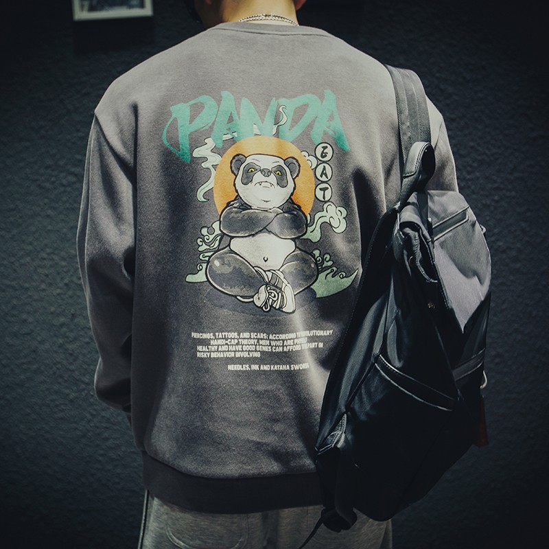 桐夏沫宽松的卫衣纯棉