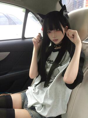 美式复古拼接撞色插肩袖印花T恤