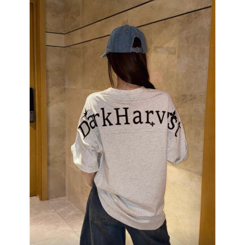 超好看！小众设计感刺绣短袖上衣