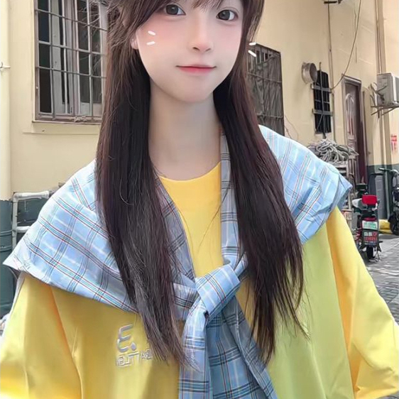 美式三条杠可拆卸披肩刺绣短袖t恤男女纯棉宽松小众设计情侣上衣