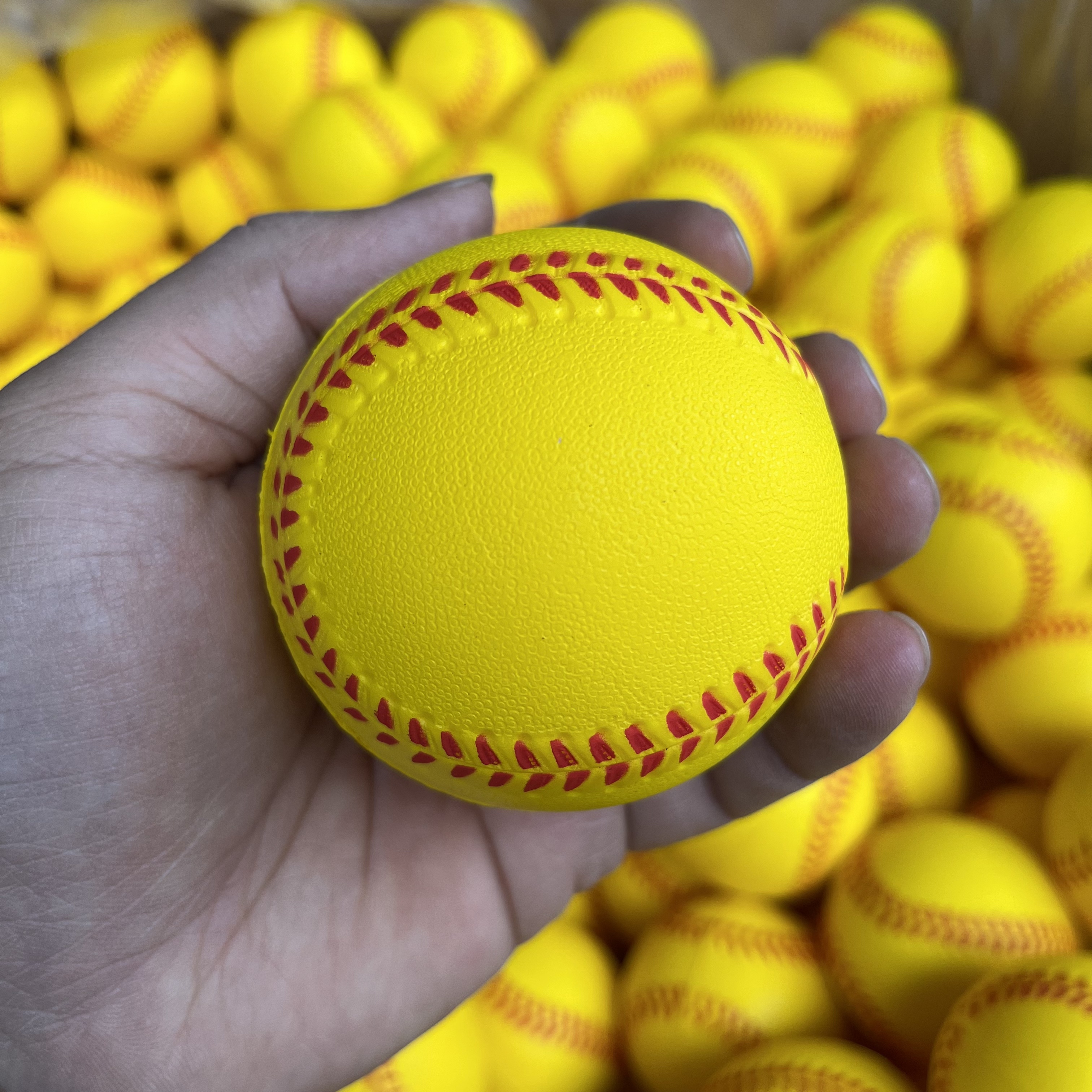 儿童安全棒球pu发泡海绵棒球棒垒球户外运动软球解压球小学生训练