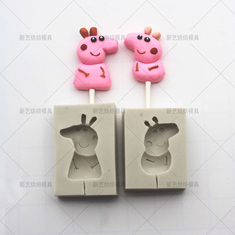 粉红猪小妹小猪佩琪佩奇乔治DI烘焙模具