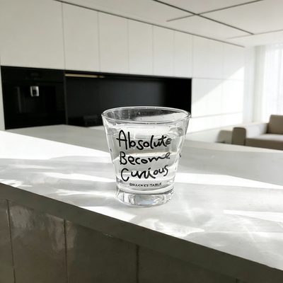 韩式 bracket table早餐酸奶杯咖啡杯甜品杯黑字母矮款厚底咖啡杯