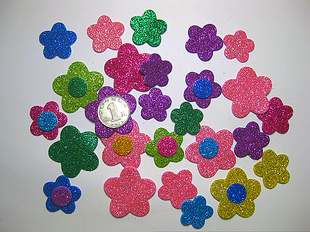 亮晶晶贴纸小花花贴金闪闪儿童贴脸贴衣服贴裙子脸部额头衣服舞蹈