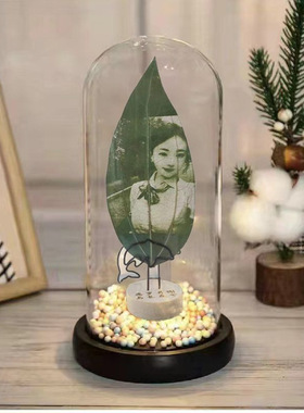 树叶雕刻照片高档级实用送女生闺蜜生日礼物叶脉叶子雕刻画纪念品