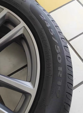 倍耐力防爆轮胎24550r19 105W宝马X3原配原装正品九新成拆车轮胎