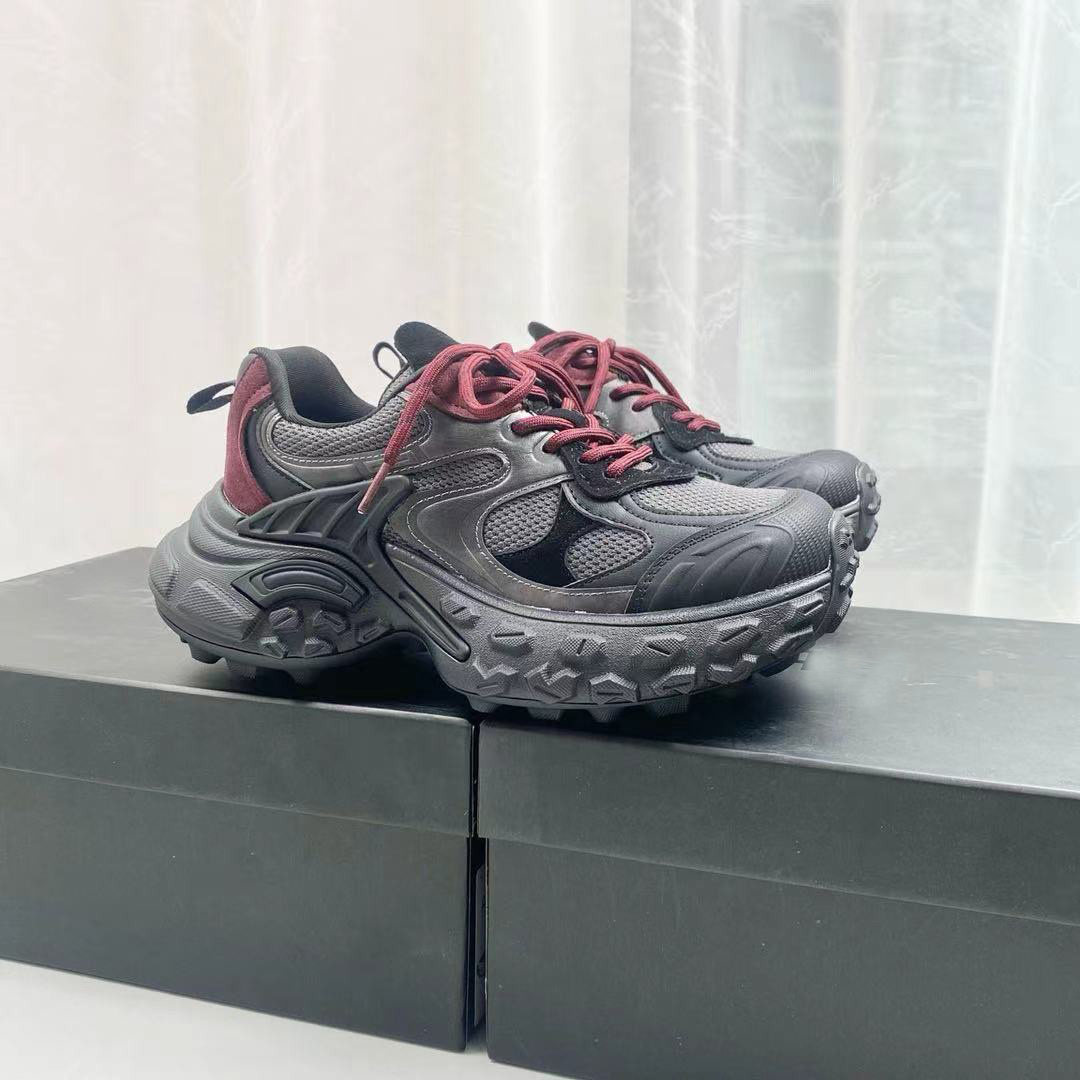 2026春夏新休闲厚底老爹鞋系带运动增高松糕女鞋时尚真皮小个子鞋,女鞋,老爹鞋,淘宝优惠券,粉丝福利购,淘宝优惠卷