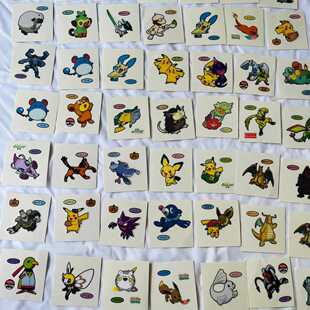 5日本正版Pokemon神奇宝贝口袋妖怪摩托蜥班基拉斯正电拍拍贴纸