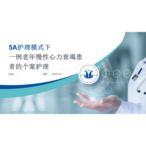5A护理模式案例 老年慢性心力衰竭个案护理PPT 医护课件资料