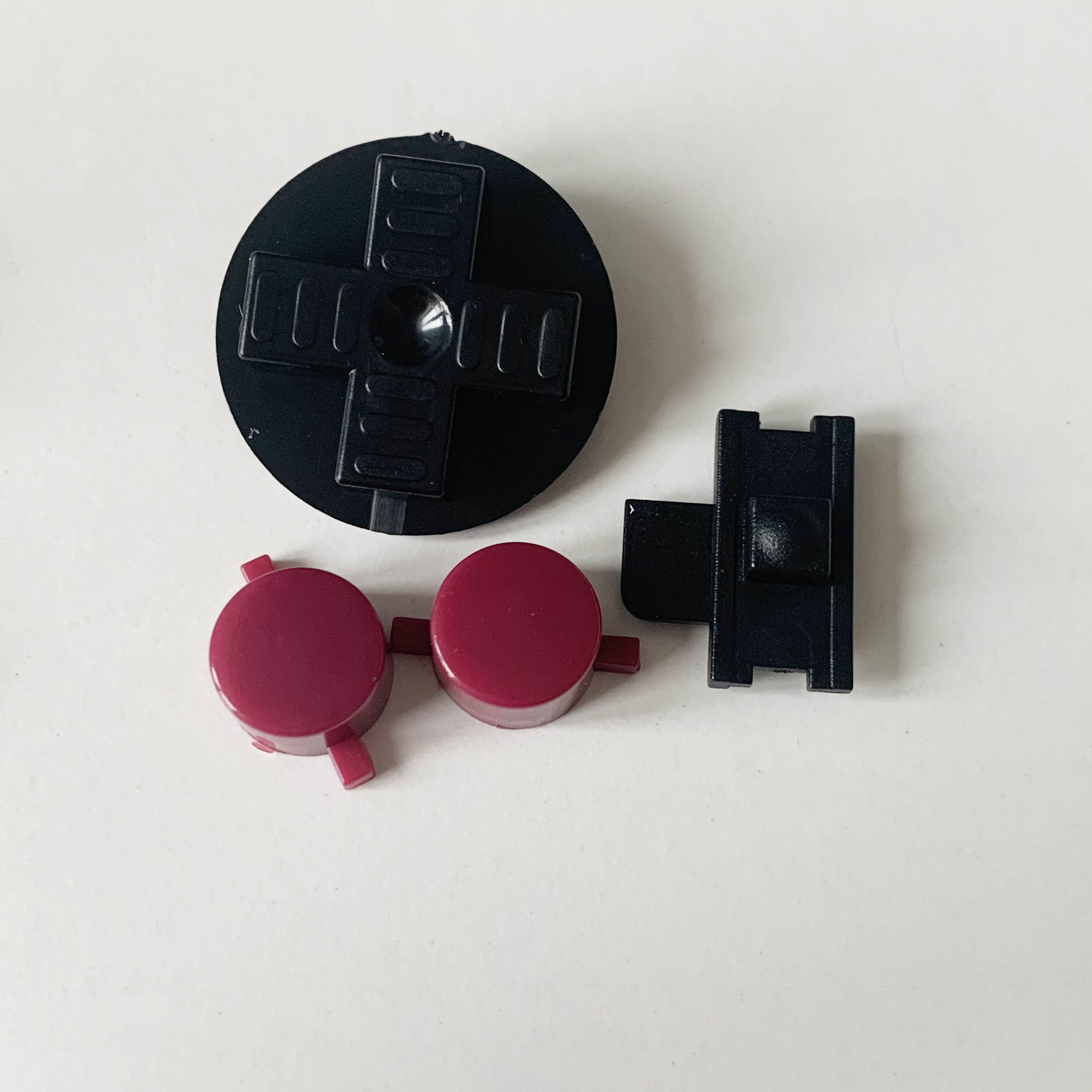 클래식 NINTENDO GAMEBOY GB 게임 콘솔 쉘 버튼 GB 벽돌 기계 버튼 쉘 검정색 버튼