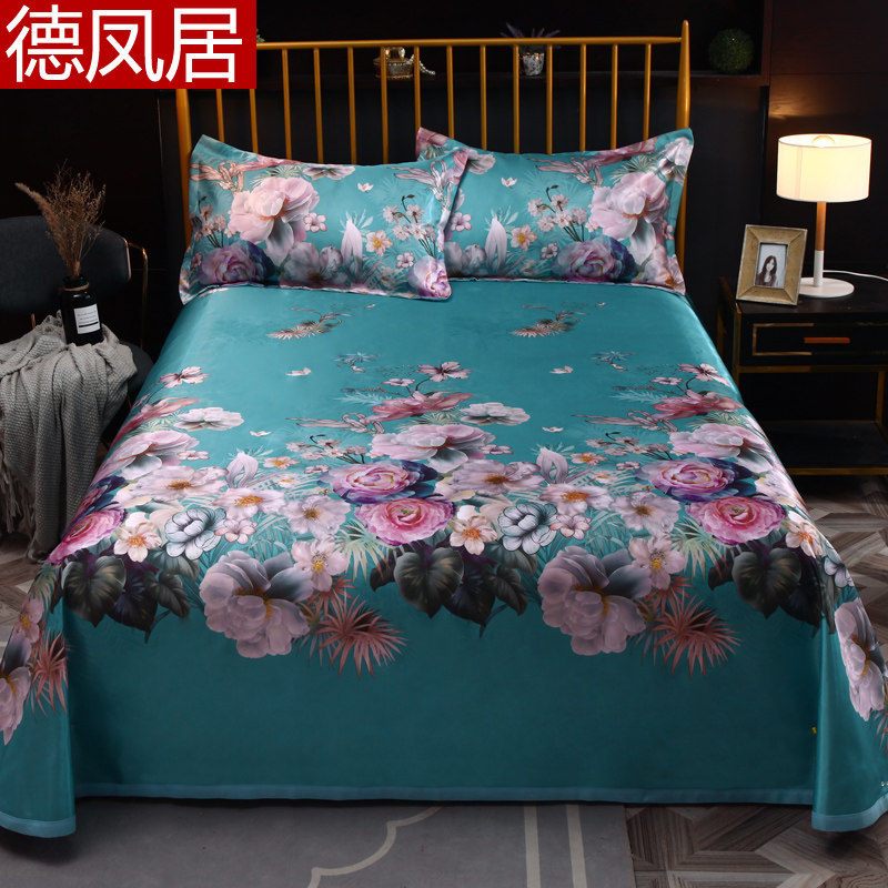 床单式水洗冰丝凉席三件套夏季空调软凉席可折叠机洗1.5/1.8m米床在类目 床上用品, 凉席/竹席/藤席/草席/牛皮席中 - 来自Buy2taobao.com提供专业的淘宝代购服务