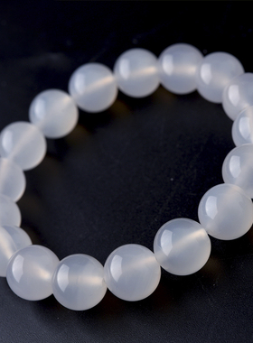 天然白玛瑙手链/冰种/