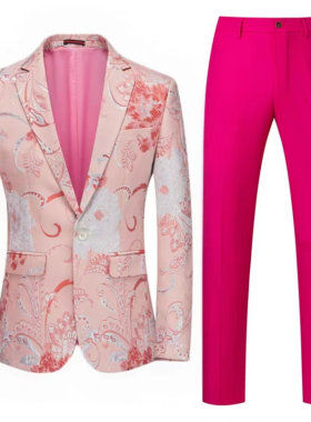花色西服舞台演出正装礼服四季