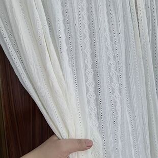 白色蕾丝条纹婚礼纱幔床车门窗帘甜品舞台桌网纱婚庆拍摄道具布料