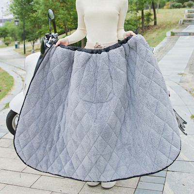 电动车挡风围裙护腿加厚加绒加棉