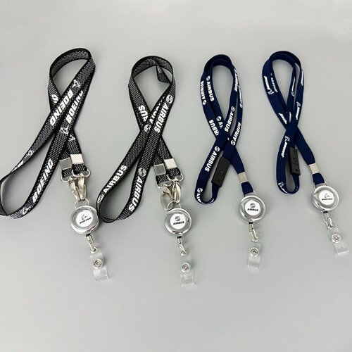 波音空客CAAC民航易拉扣伸缩挂绳机场飞行员工作证件牌挂绳机组绳