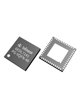 电源芯片6EDL7141XUMA1[IC GATE DRVR HALF-BRIDGE 48VFQFN]
