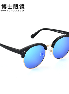 博士眼镜男女士司机时尚潮流大框瘦脸偏光太阳眼镜墨镜HC163341