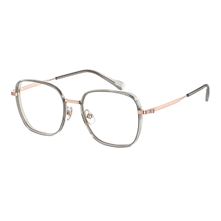 海伦凯勒眼镜框橄榄绿大框男女时尚新款轻盈方框近视眼镜架H82604