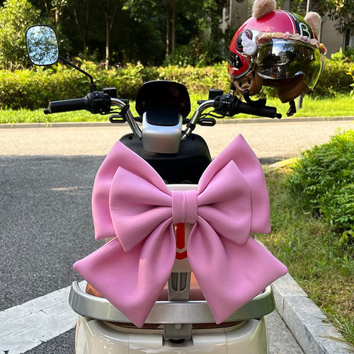 电动车后座装饰蝴蝶结靠背尾贴