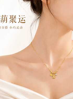 吉葫聚运新中式葫芦项链女多吊坠