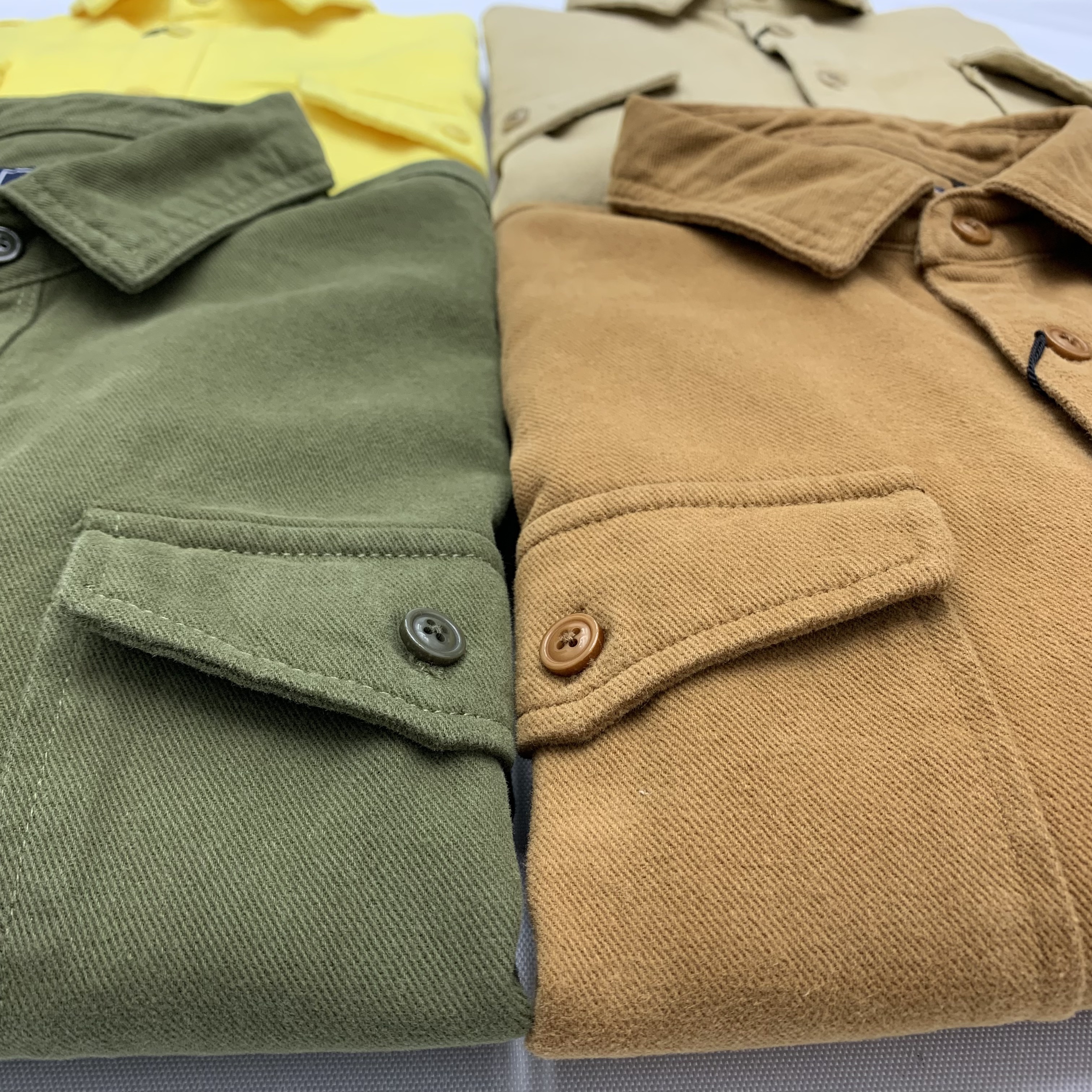 厚实重磅纯棉水洗磨毛宽松衬衫男