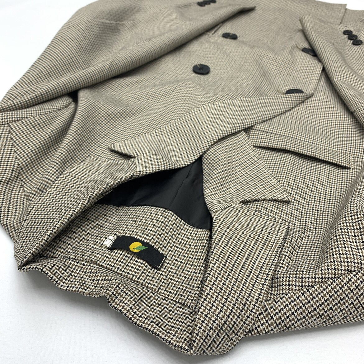 千鸟格休闲西装男西单日系复古西服oversize双排扣宽松山系女外套