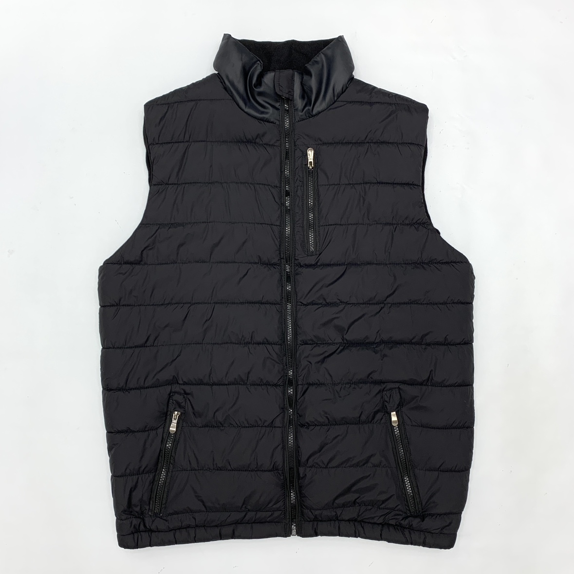 黑色棉马甲日系休闲保暖背心