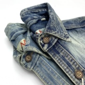 男工装 花纹提花领子 牛仔衬衫 阿美咔叽重磅水洗外套复古宽松衬衣