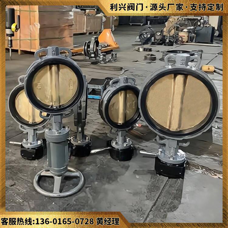 利兴GBT3036船用国标日标蜗轮螺旋半凸耳对夹法兰式蝶阀带CCS证书