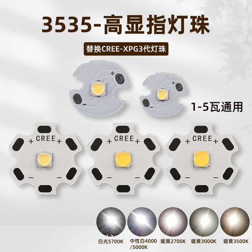 3-3.5一级手电筒射灯灯珠高RA95