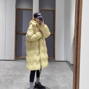 2025冬季新款中长款羽绒服女宽松显瘦百搭高品质连帽面包服外套女