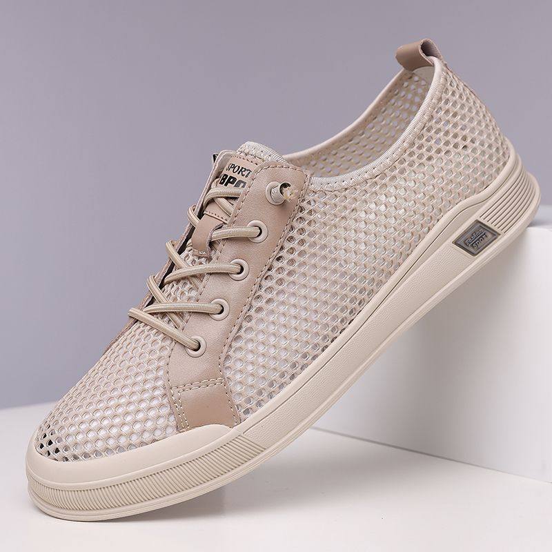 网鞋男鞋夏季透气一脚蹬薄款男士休闲鞋网面爸爸鞋软底镂空凉鞋男,流行男鞋,网面鞋,淘宝优惠券,粉丝福利购,淘宝优惠卷