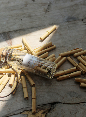 包邮心情小纸条卷轴卷式便签纸抓阄复古风信纸纸卷许愿瓶分手纸条