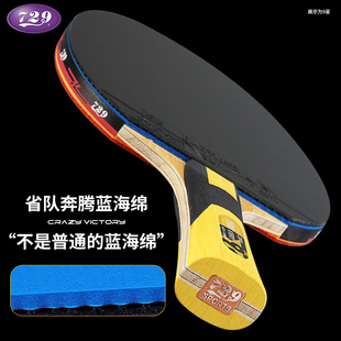 友谊729乒乓球拍超级金标九星碳素进攻兵乓球拍单拍专业级9星横拍