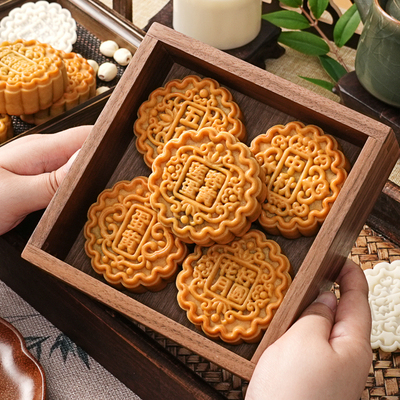 新款敦煌口味月饼模具经典广式磨