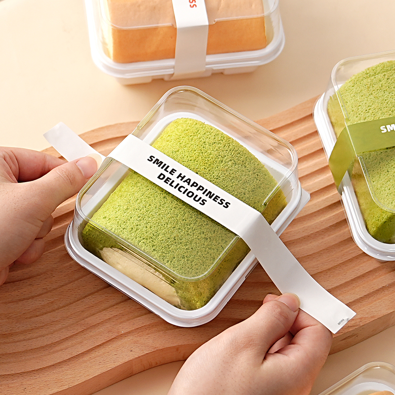 日式蛋糕卷包装盒高盖切块瑞士卷