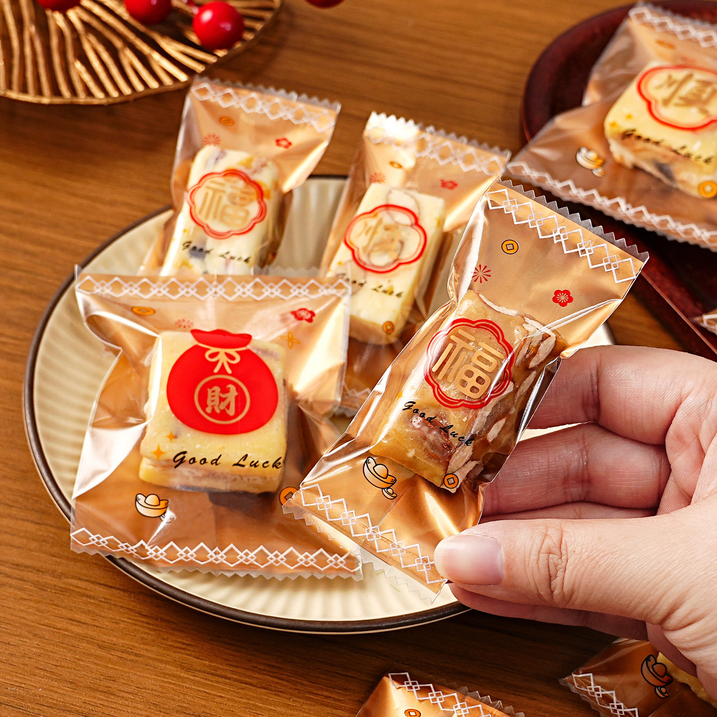 新年福财雪花酥包装袋牛轧糖饼干机封袋太妃咖啡糖果打包袋子烘焙,厨房/烹饪用具,点心包装盒/包装袋,淘宝优惠券,粉丝福利购,淘宝优惠卷