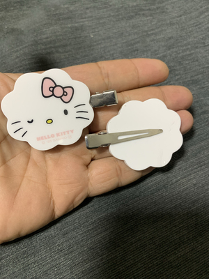 日单2025三丽鸥正版kt猫发夹刘海无痕夹子发夹凯蒂猫少女心Kt