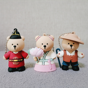 正版散货韩国星巴克城市限定钥匙链包挂件可爱首尔全罗挂件礼物