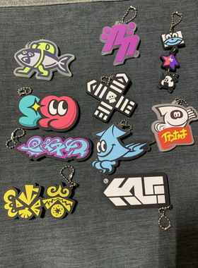 曰单正版散货任天堂喷射战士splatoon斯普拉遁涉谷限定挂件钥匙扣