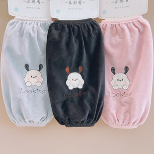 头成人办公室上班防脏套袖 可爱毛绒袖 男女学生袖 秋冬季 套棉衣护袖