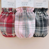 小香风格 头棉衣套袖 子袖 女款 新款 学生成人防脏袖 套羽绒服护袖 冬季