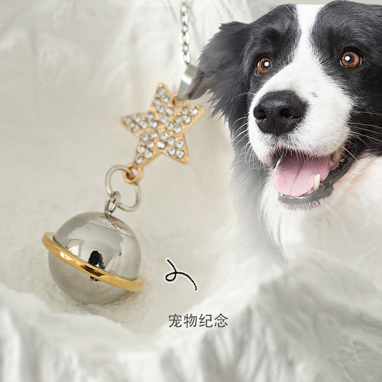 宠物毛发纪念吊坠盒婴儿头发牙齿脐带收藏打开装猫毛晶石挂件项链
