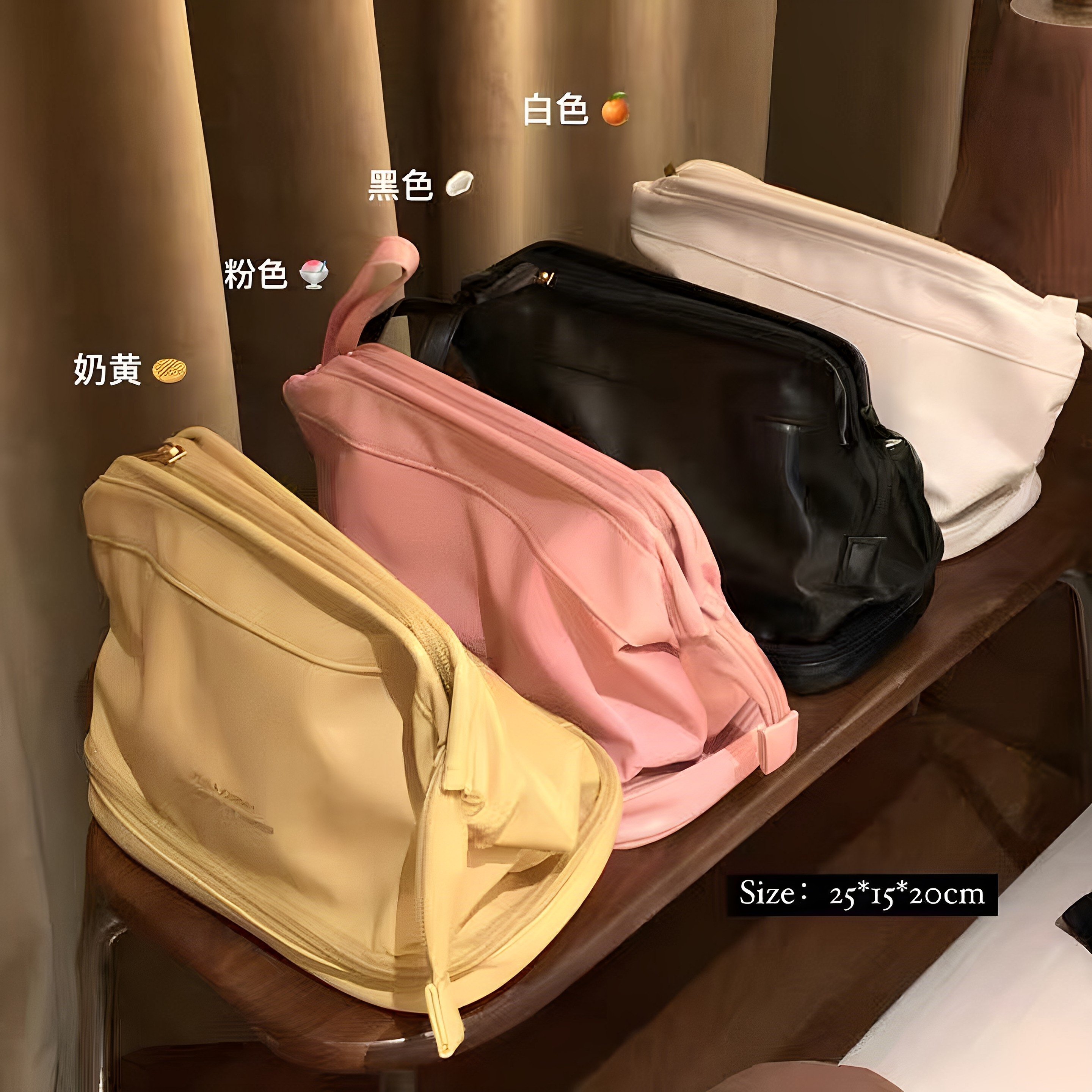 巨能装！大容量双层云朵化妆包