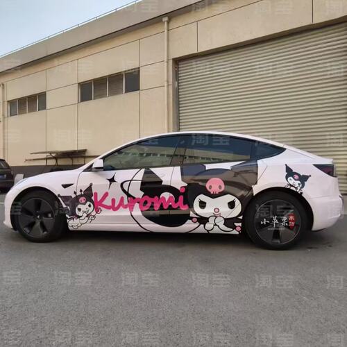 特斯拉modely车贴拉花卡
